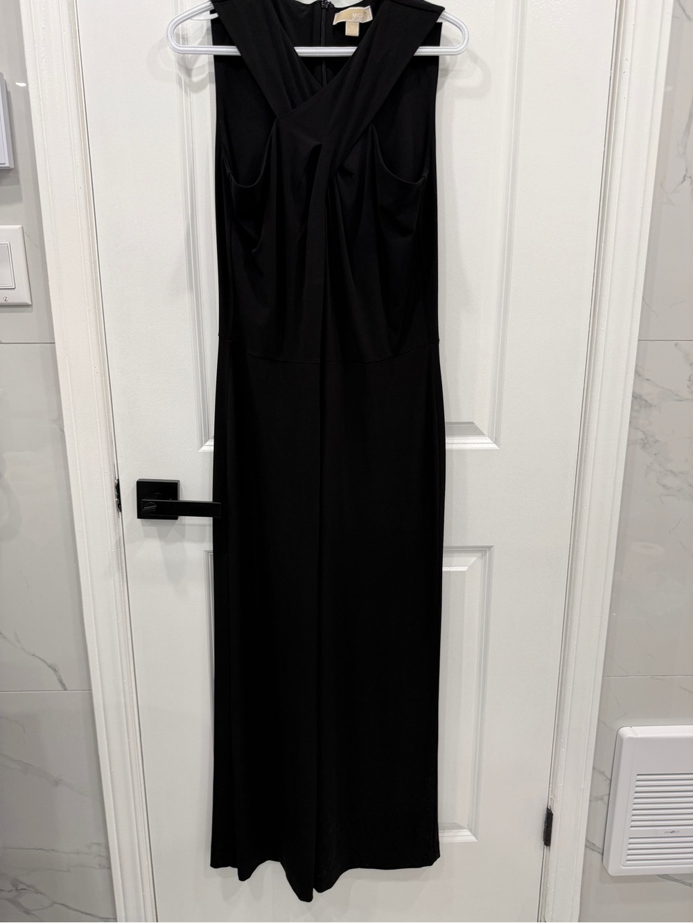 MICHAEL Michael Kors Black Crisscross Maxi Jumpsuit
